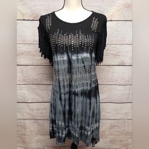 Women's VOCAL tie dye t shirt dress Sz.XL